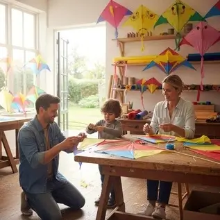 Atelier de fabrication de cerf-volant pour enfants